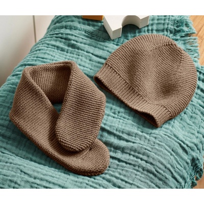 Pletená čiapka a šál