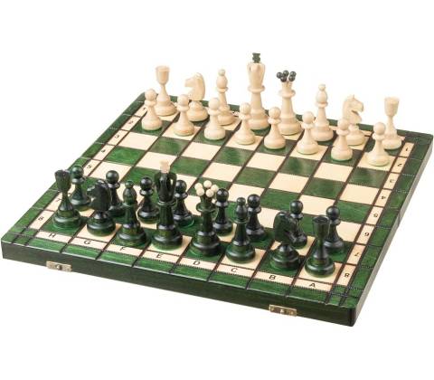 Drevené šachy Ace zelené