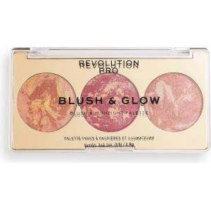 Revolution Pro Blush & Glow Face Palette Cranberry Glow Палитра 8, 4gr