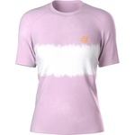 Compressport Дамска тениска Compressport Women's Performance S/S T-Shirt Running shirt - Orchid Bouquet / Apricot / White (916-3349-0712)