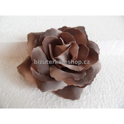 Bizuterka-eshop.cz květ hnědý BZ-03411