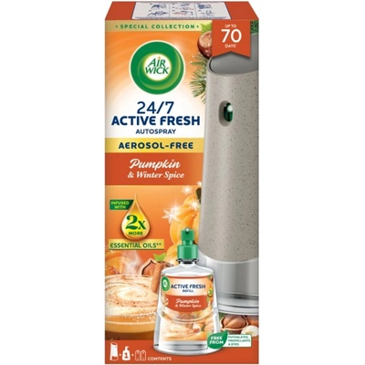 Air Wick Active Fresh Pumpkin Spice & Everything Nice automatický osvěžovač vzduchu s náplní 228 ml