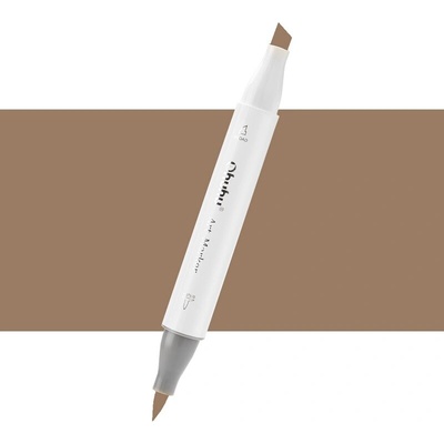 Lihová fixa OHUHU oboustranná Brush & Chisel, Burnt Sienna (YR95)