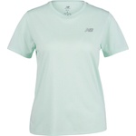 New Balance Дамска тениска New Balance Women's Athletics S/S Running shirt - Cosmic Jade Heather - размер XS (916-1222-1011)