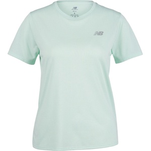 New Balance Дамска тениска New Balance Women's Athletics S/S Running shirt - Cosmic Jade Heather - размер XS (916-1222-1011)