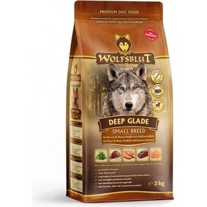Wolfsblut DEEP GLADE SMALL BREED - Red Deer Meat and Water Buffalo with Sweet Potatoes - храна за кучета, БЕЗ ЗЪРНО с Месо от благороден елен, воден бивол и сладки картофи, за мини породи, Германия - 7, 5 кг - 