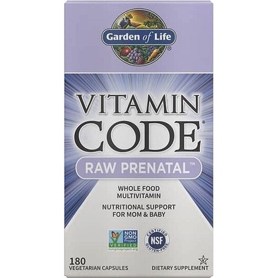 Garden of Life Vitamin RAW Prenatal 180 kapsúl