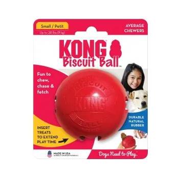 KONG biscuit ball small - играчка, топка за лакомства, за куче от гума - САЩ - bb3