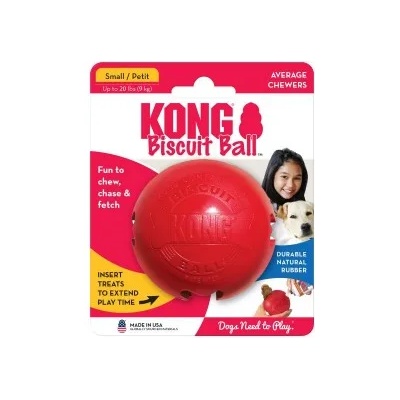 biscuit ball small - играчка, топка за лакомства, за куче от гума - САЩ - bb3