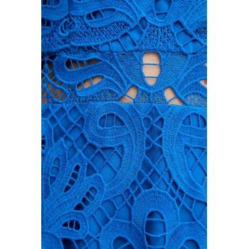 Morgan Рокля Morgan в синьо къса разкроена ROSLI (ROSLI)