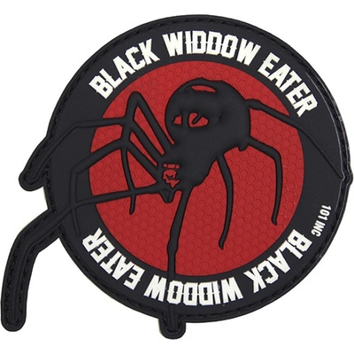 Patch 101INC Black Widow Eater 3D - červený