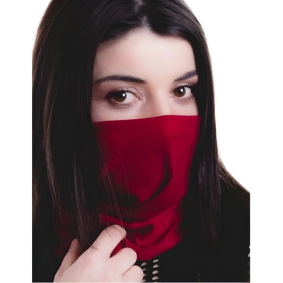 HARAHU кръгъл шал lÍ-6997 - Червен kp6997 (6997)