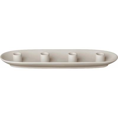 Kameninový svícen délka 40 cm Blomus VELA - krémový
