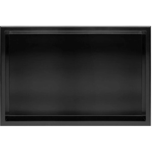 Rea Вграден рафт Rea матово черно правоъгълно, 30x60x10 см (5902557396511)