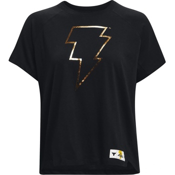 Under Armour Дамска тениска Under Armour Black Adam Short Sleeve T Shirt Womens - Black