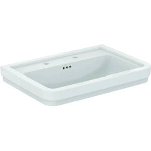 Ideal Standard Стенна мивка Ideal Standard Atelier Calla, лъскаво бяла, 72 см, с 2 отвора за смесител и преливник (E222201)