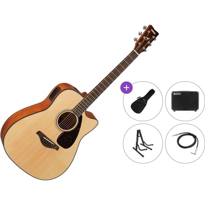 Yamaha FGX800C Premium SET Natural Електро-акустична китара Дреднаут