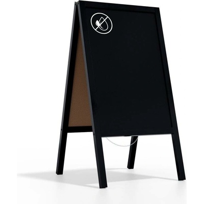 Allboards PK96BK reklamní áčko s křídovou tabulí černé 118 x 61 cm