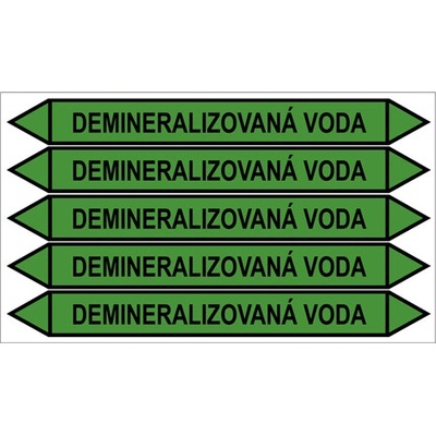 Značení potrubí, demineralizovaná voda PZGL 009079