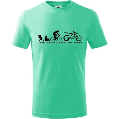 Evolution of man Enduro tričko detské mätová