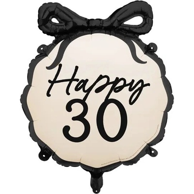 PartyDeco Fóliový balón Happy ''30''