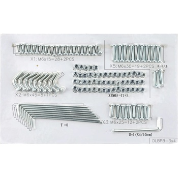 Blumfeldt sada šroubů Mondo 3 x 4