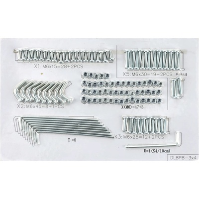 Blumfeldt sada šroubů Mondo 3 x 4