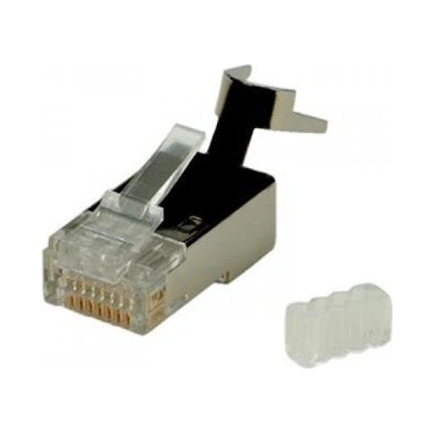 PremiumCord Konektor RJ 45 stíněný, Cat6, na silný vodič AWG23, skládaný SRJ45S-C6S
