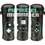 PASO Цилиндричен ученически несесер Paso Pixel Miner - С 1 цип (PP23HL-003)