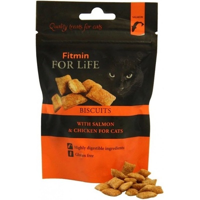 Fitmin cat biscuits with salmon & chicken 50 g