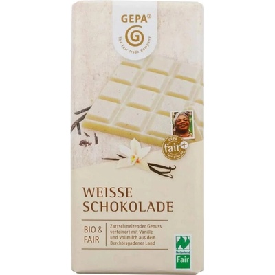 Gepa Bio bílá s bourbon vanilkou 100 g