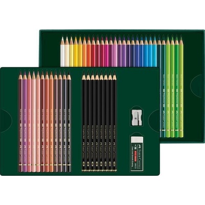Faber Castell 210054 TFC210054 barevné pastelky Polychromos Pitt Graphite Matt 40 barev 50 ks sada