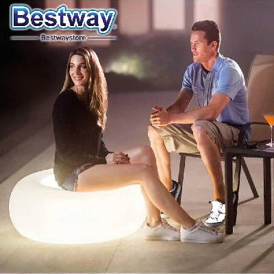 Intex Табуретка светеща плаваща за басейн, 86x33 см, INTEX 68697 Ottoman Light (68697)