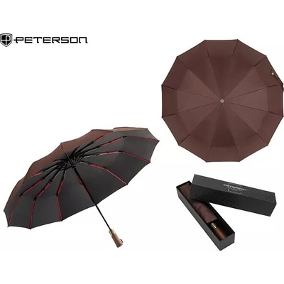 Peterson skládací deštník PTN UMB-01T hnědý