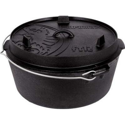Petromax Holandský FT12-T Černý s plochým dnem cca 11,4 l