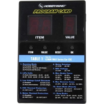 HOBBYWING LED programovací box