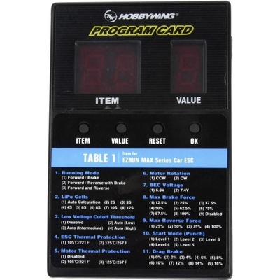 HOBBYWING LED programovací box