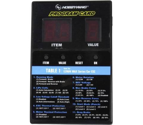 HOBBYWING LED programovací box