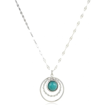 HARAHU Колие et-21687 - Сребърен / Тюркоазен kp21687 (et-21687)