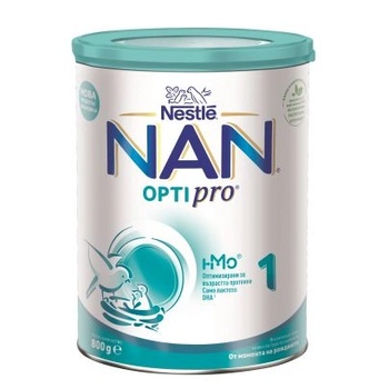 Nestle NAN OptiPRO 1, Обогатено мляко за кърмачета на прах от раждането, 800 g (825)