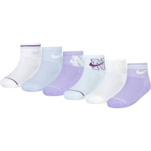Nike Чорапи Nike Girls' 6 Pack Quarter Socks - Lt Armory Blue