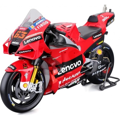 Maisto 32229 Model motocykla MotoGP Ducati Lenovo '22 Francesco Bagnaia 63 mierka 1:6