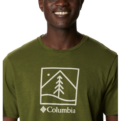 Columbia pánske tričko Break it Down SS Tee Cilantro Plant