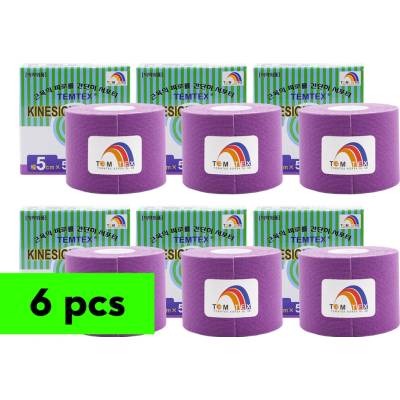 TEMTEX tape Classic fialová 5 cm x 5 m 6 ks