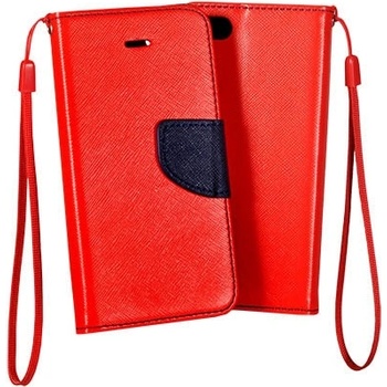 Pouzdro Fancy Book Xiaomi Redmi Note 9 červeno/modré