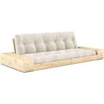 Karup Design Бял разтегателен диван от велур 244 см Base - Karup Design (1371015104)