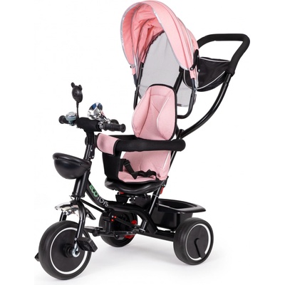 ECOTOYS s otočným sedadlem růžová s černým rámem