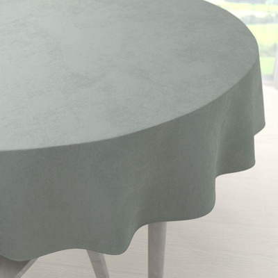 Biante Sametový kulatý ubrus Velvet Premium SVP-046 Světle šedý Ø 120 cm