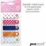 Penword Indexing inserts 12x44mm 5x20pcs patterns