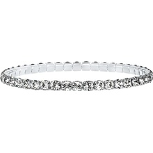 CRYSTalp Elastický tenisový náramek s čirými Swarovski krystaly Aura 22270.CRY.E